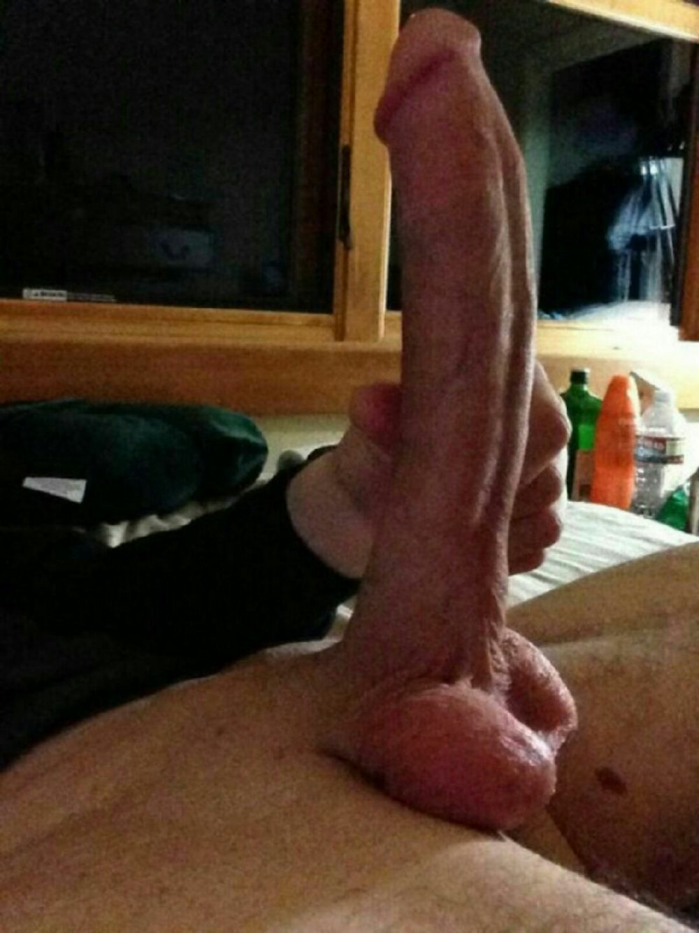 Huge White Selfie cock