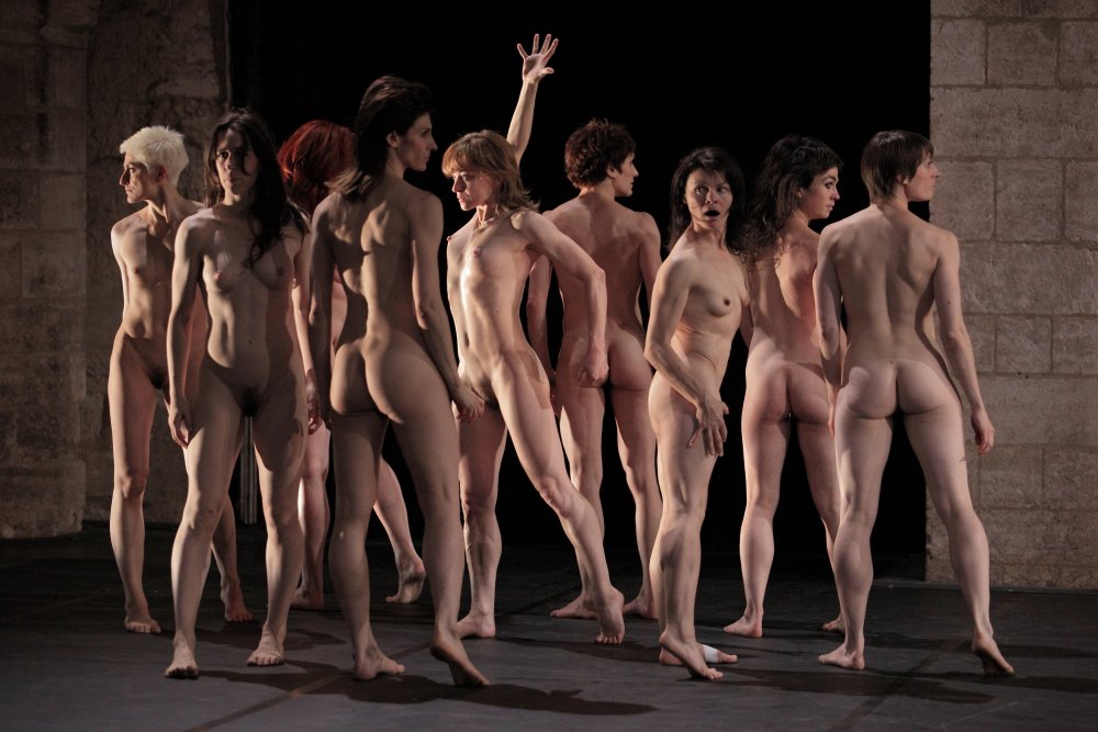 Naked male performance