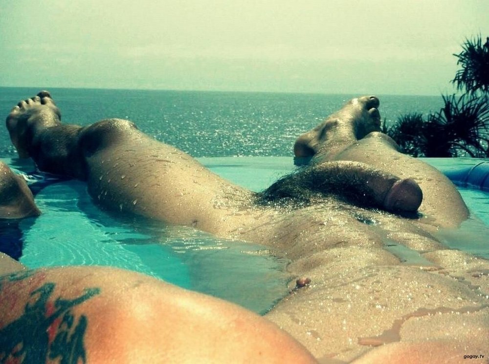 Swim and sunbathe naked