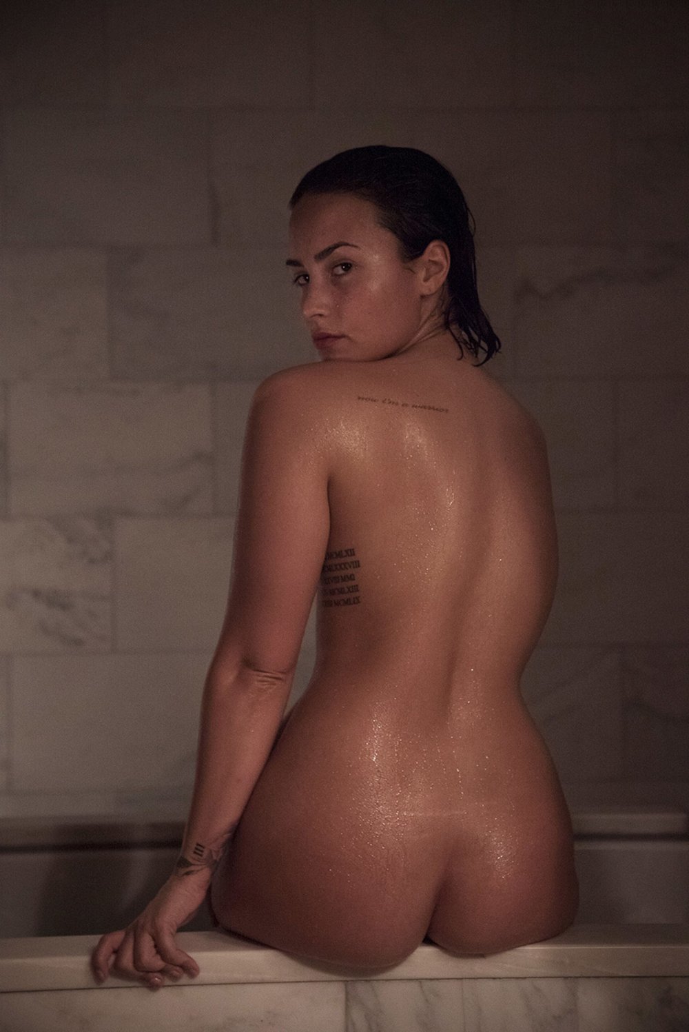Naked chest Demi Lovato