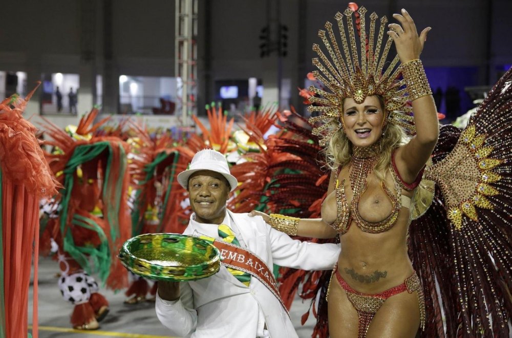 Brazilians on the carnival in Rio de Janeiro Nude