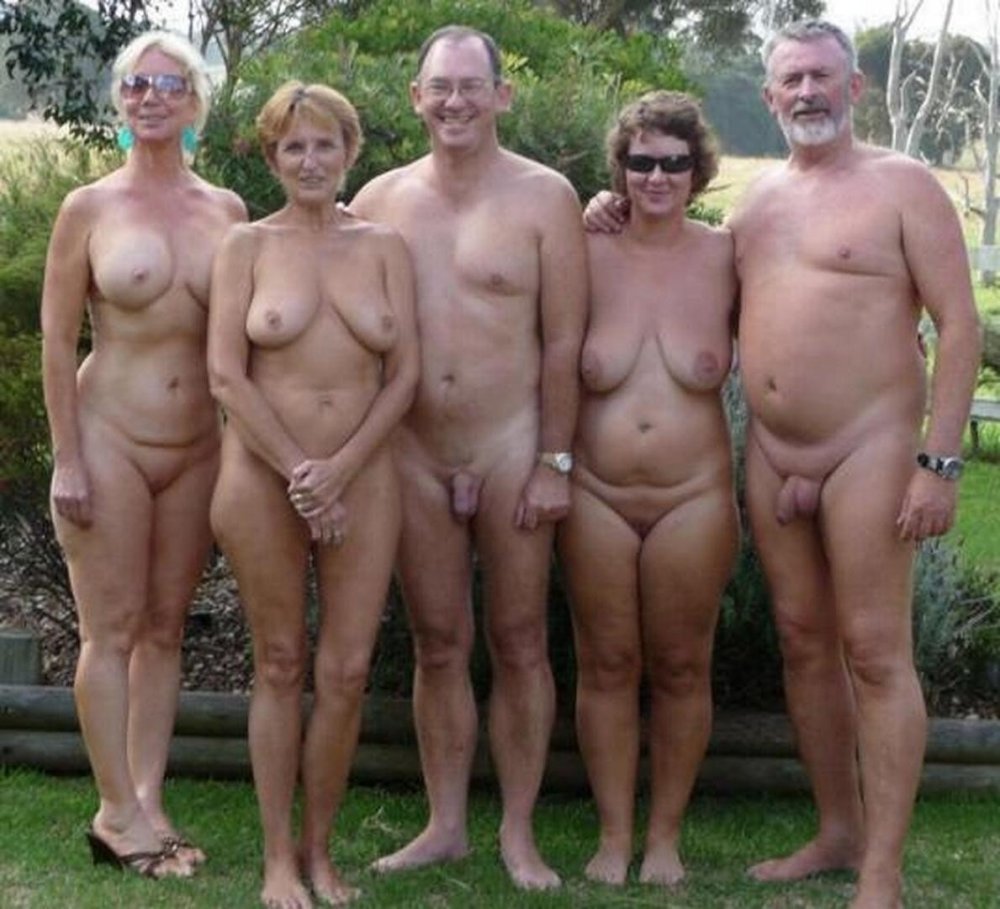 Naked elderly couples
