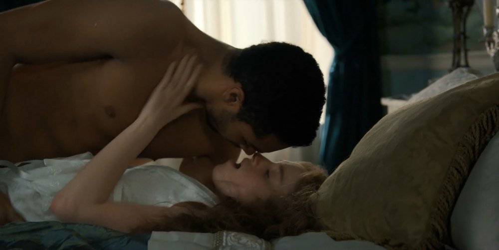 Natasha Udovenko on the bed