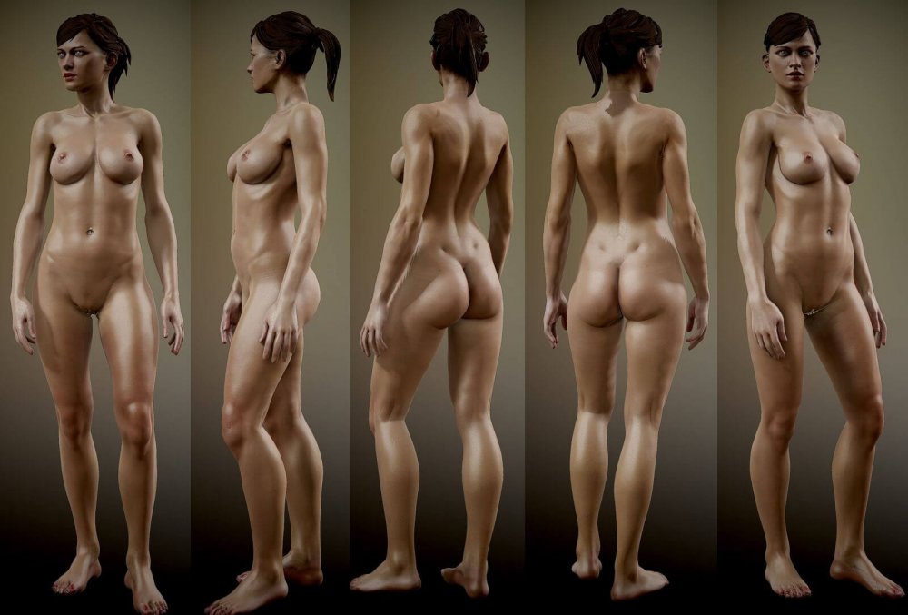 Realistic 3D model of a woman