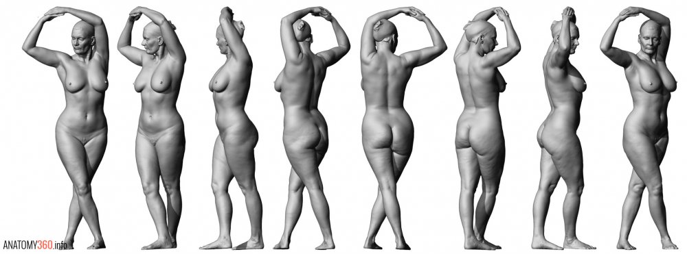 Women nude poses for artists