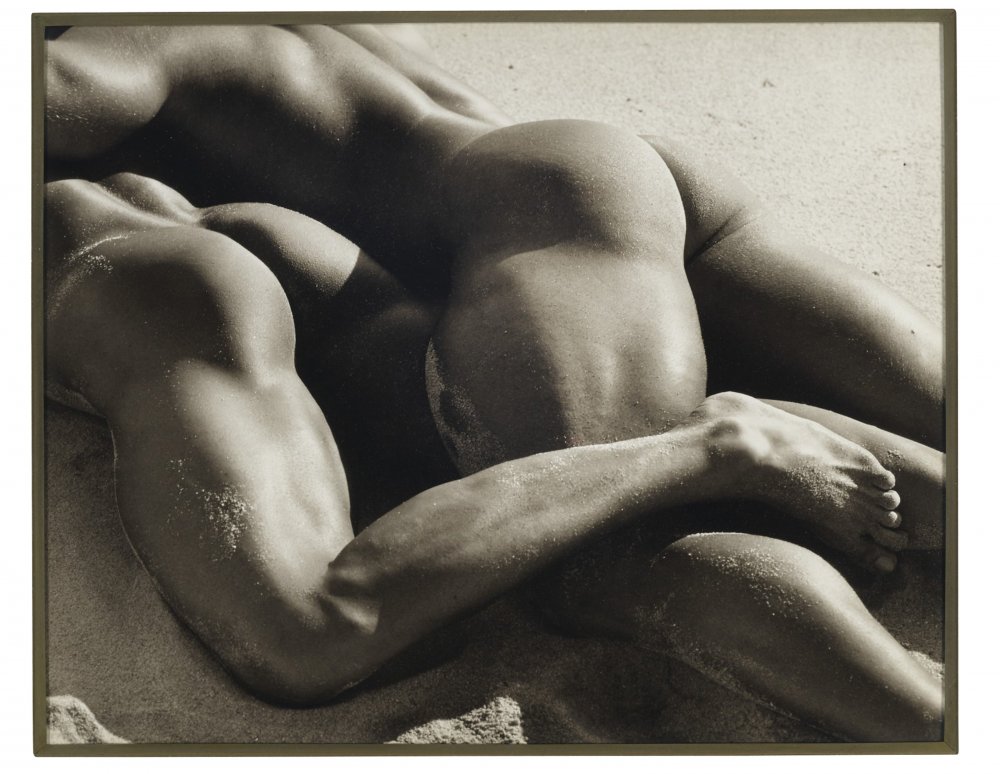 Erotic photo shoot with a black man