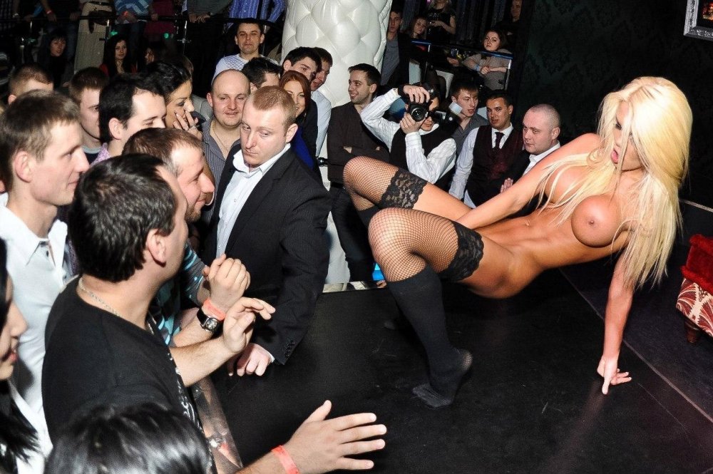 Katya Sambuca Naked at a concert