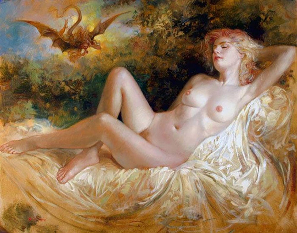 Bruno di Majo painting nude