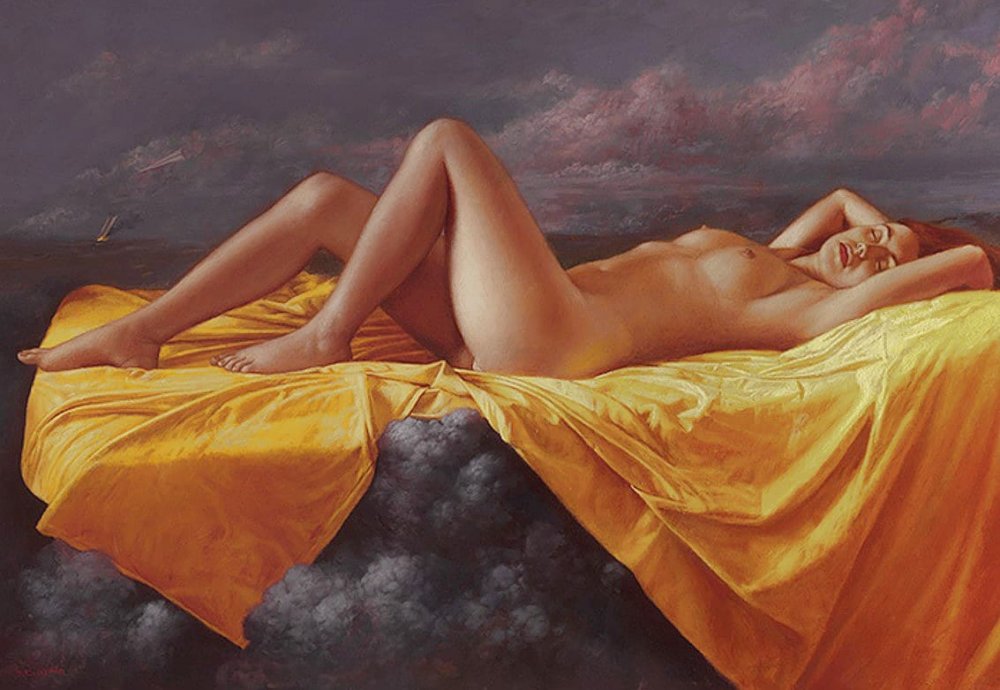 Painting Bruno di Maoi nude