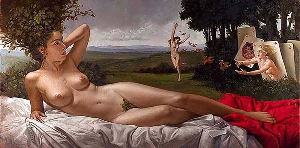 Painting Bruno di Maoi nude