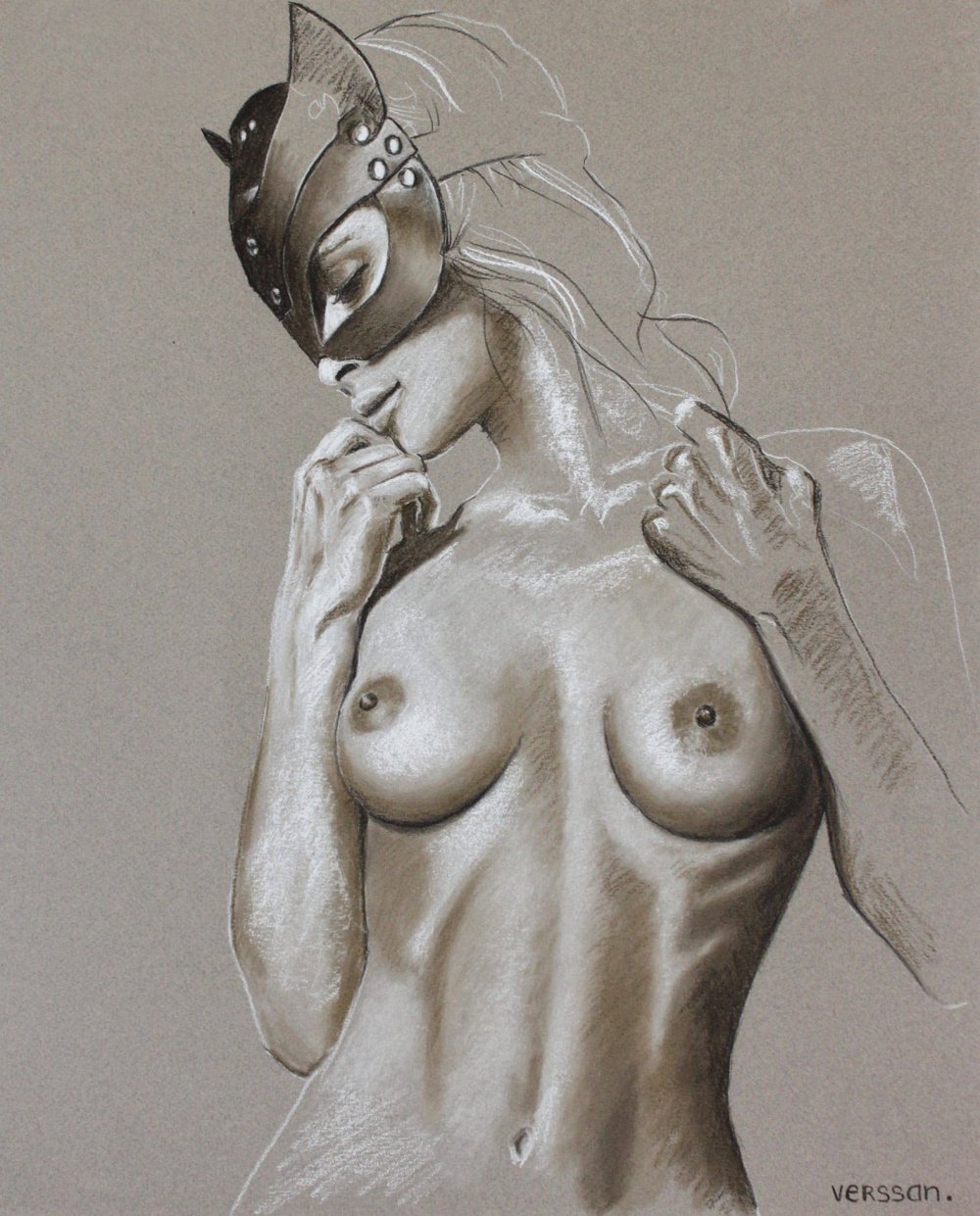 Drawings of naked girls