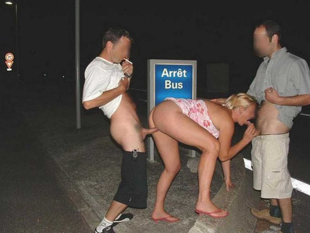 Dogging in a public place