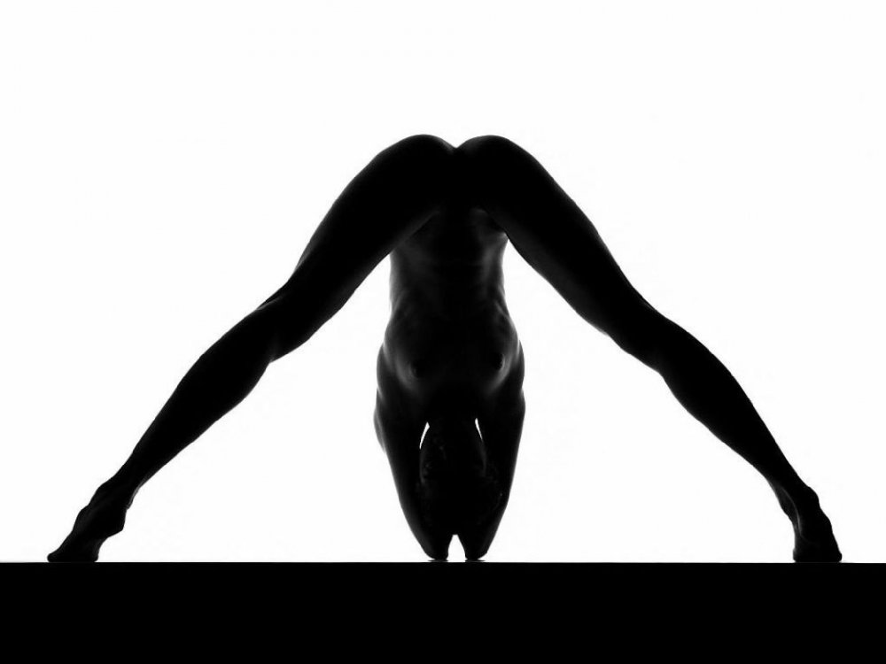 The female silhouette is erotic