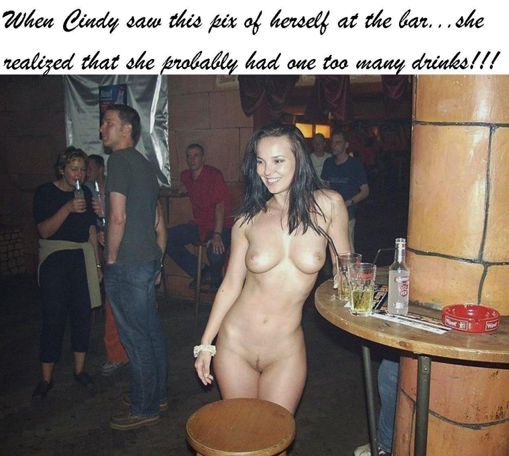 Drunk girls in the club undress