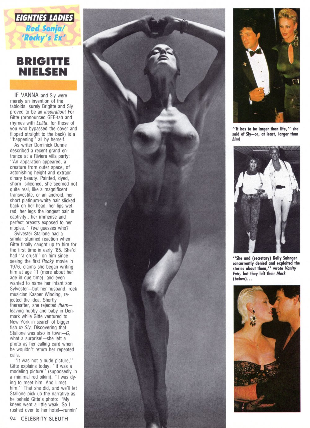 Brigitta Nielsen in a swimsuit