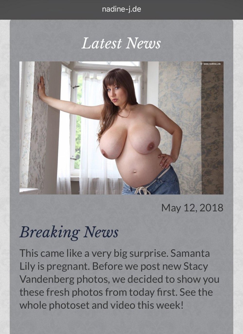 Samanta lily pregnant vk