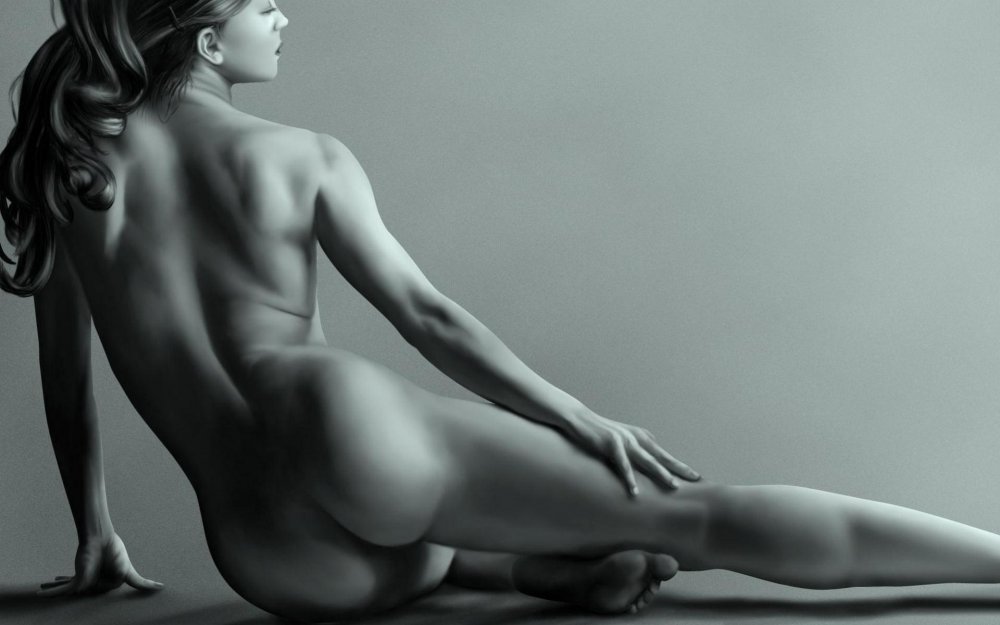 Beautiful naked female figures