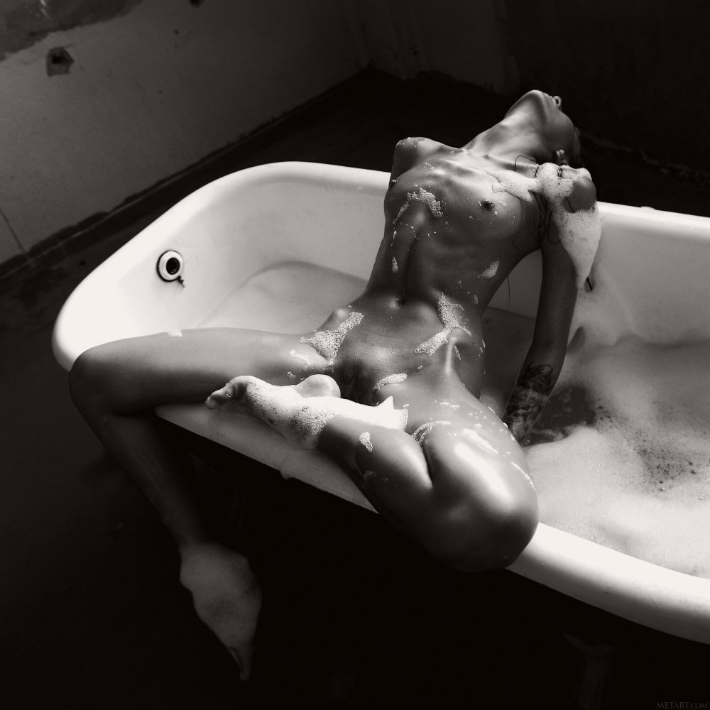 Girl in the bathroom erotic