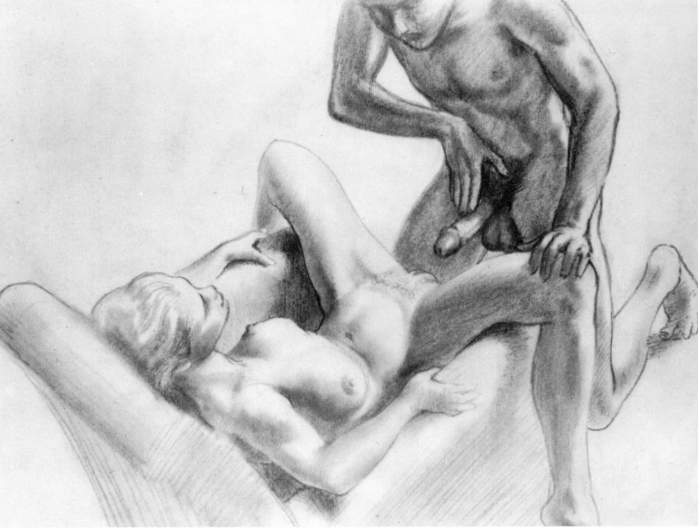 Pencil drawings of blowjob
