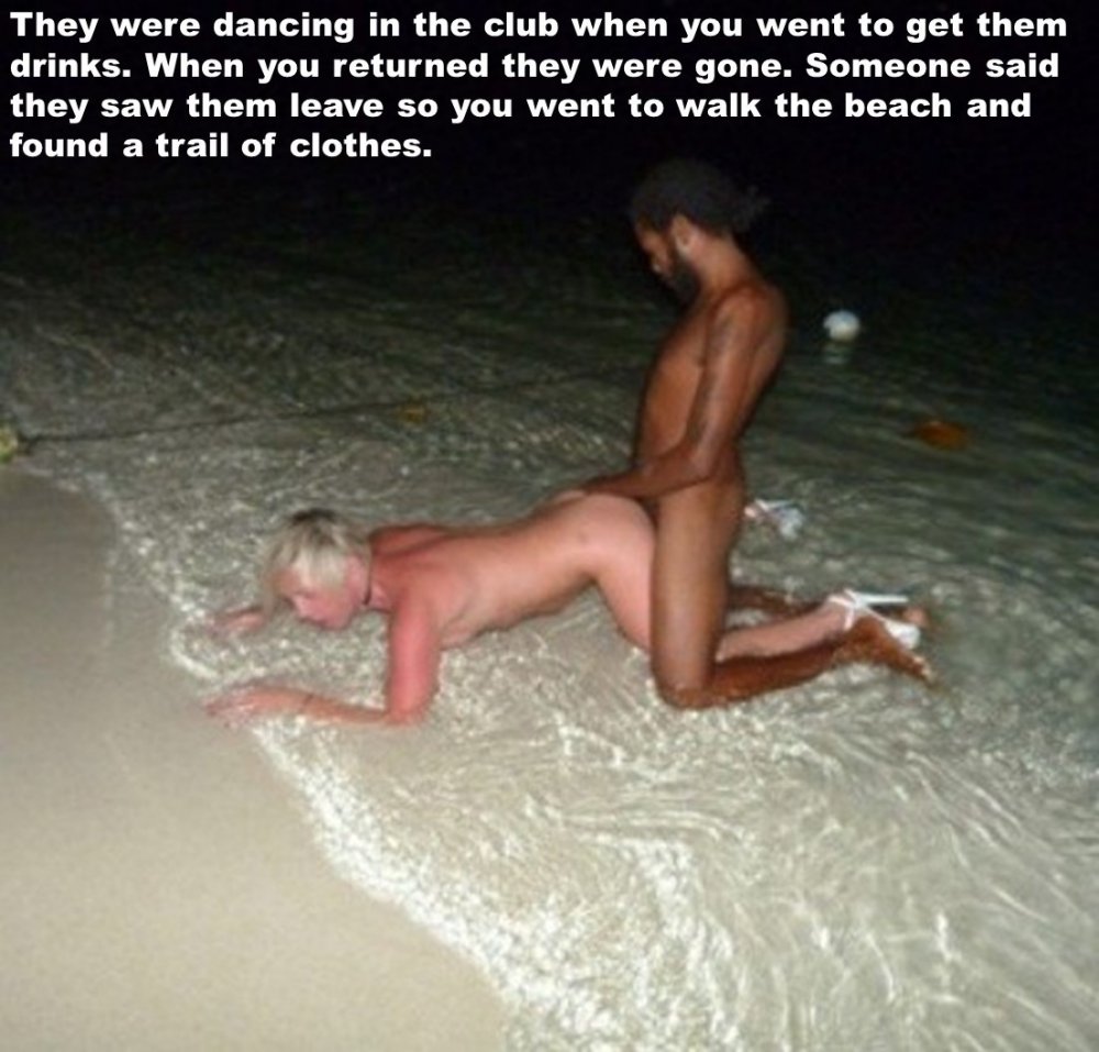 Debauchery at night on the beach