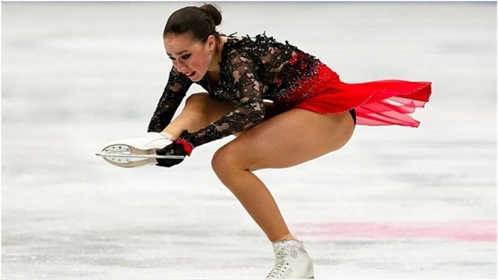 Alina Zagitova skater in a swimsuit