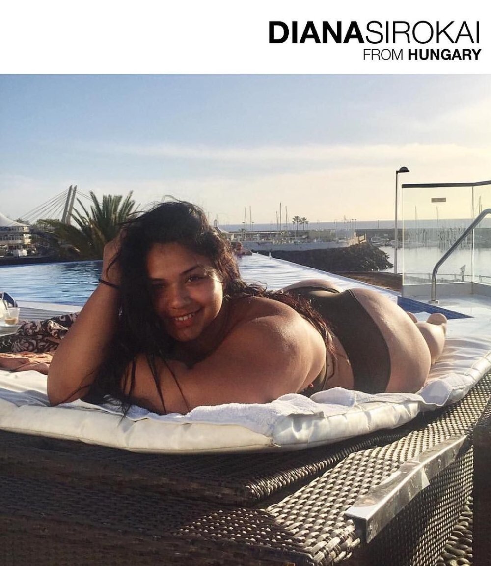 Plus-Size model Diana Sirokai