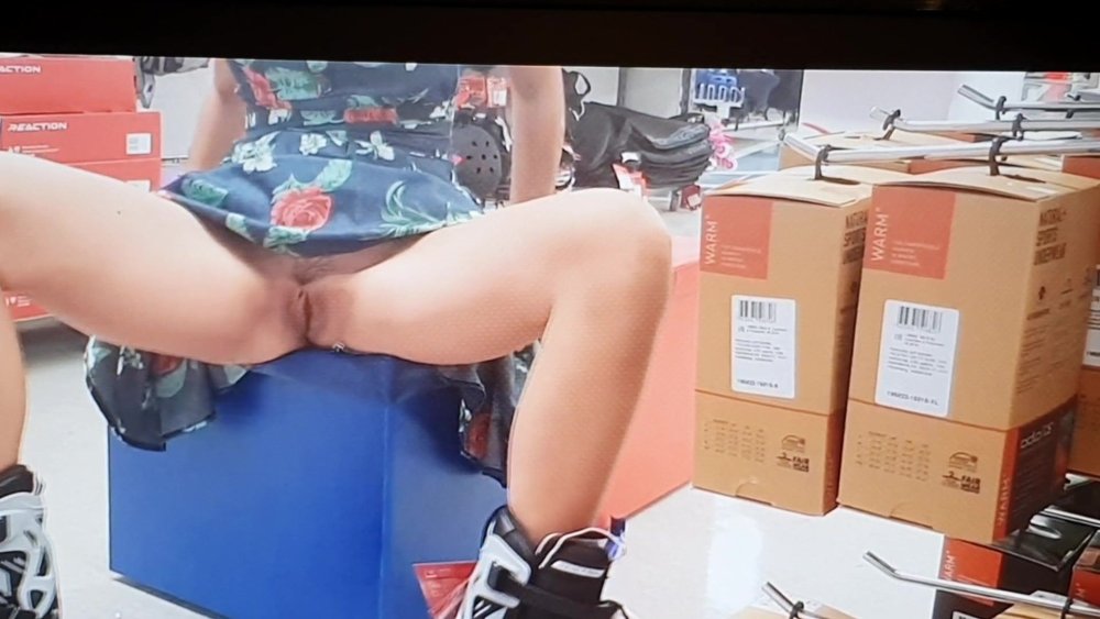 Women in cars without panties