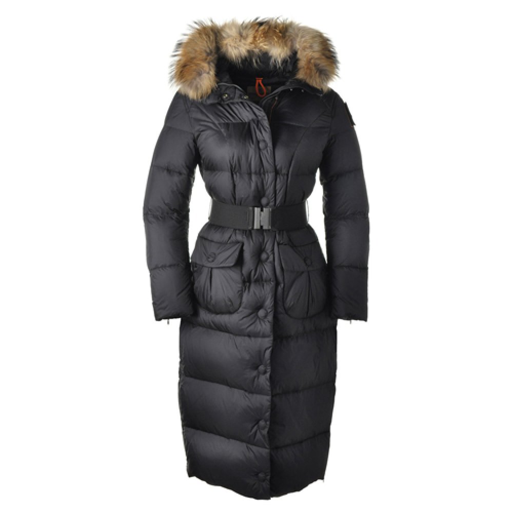A down jacket with a wide collar