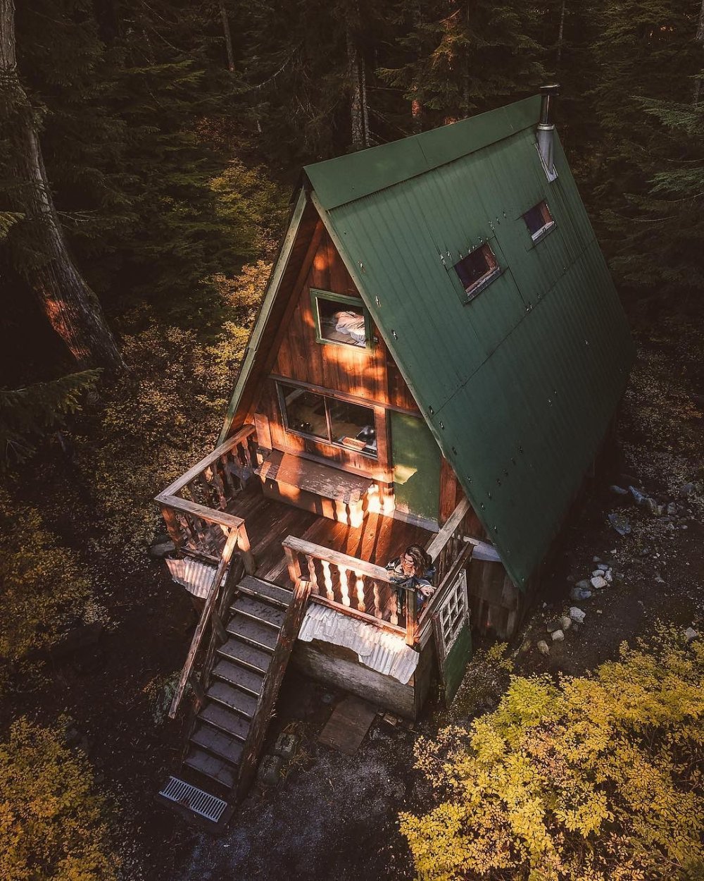 Log house in the forest