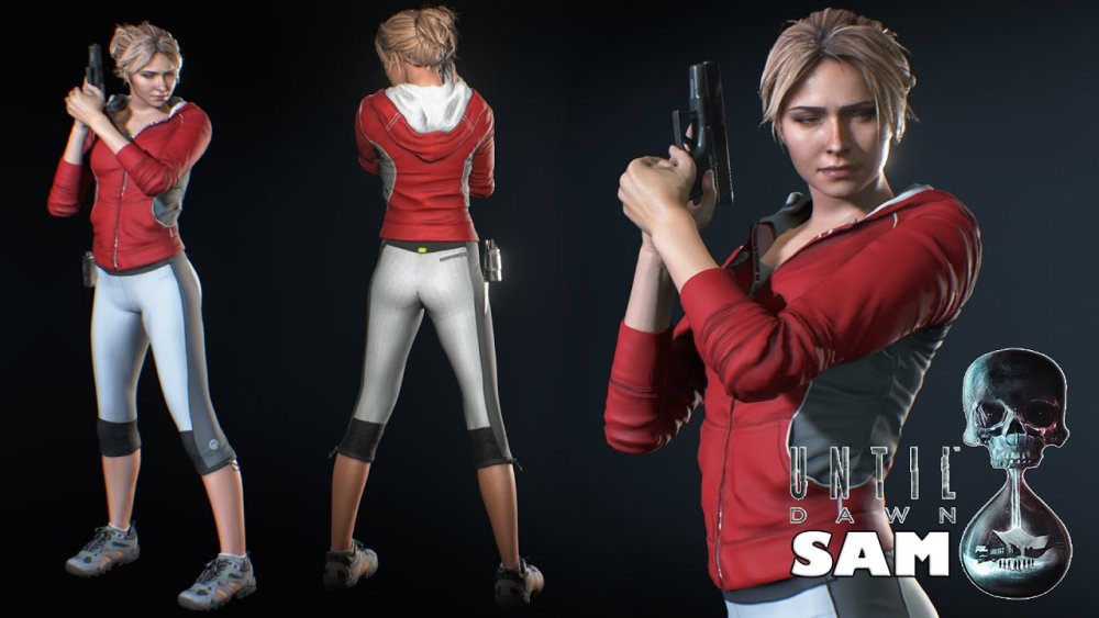 Until Dawn Sam without a towel