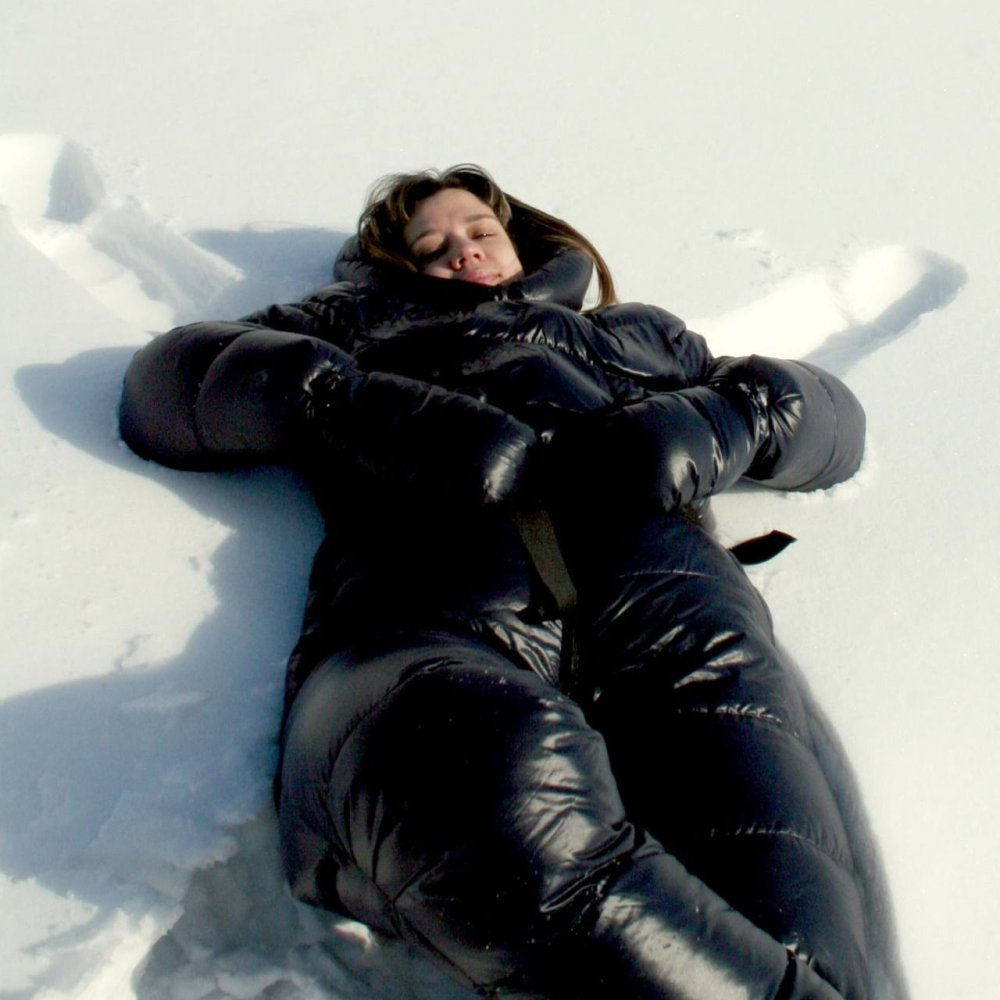 Bondage in a nylon jacket