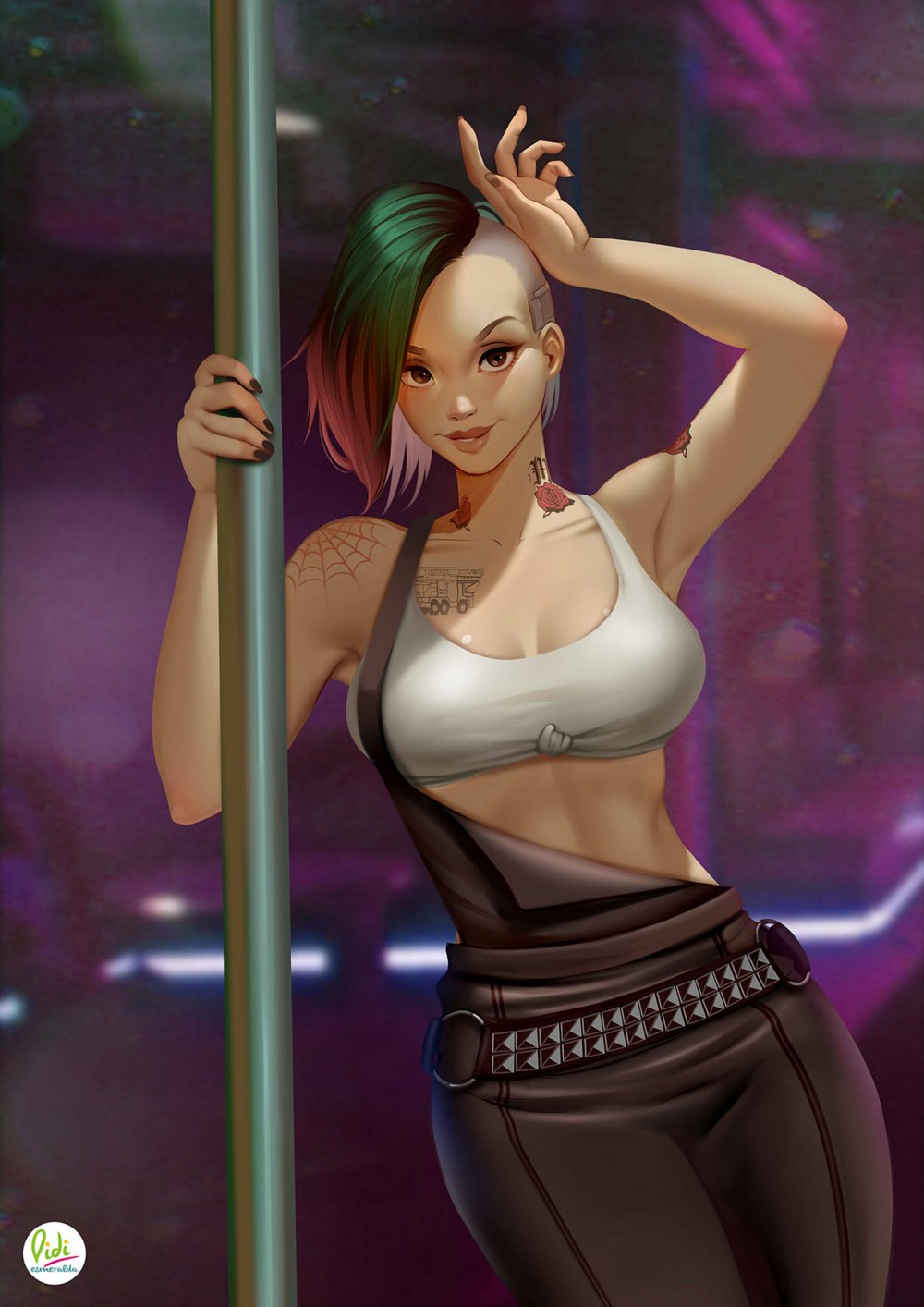 Cyberpunk 2077 Judy Alvarez Burned