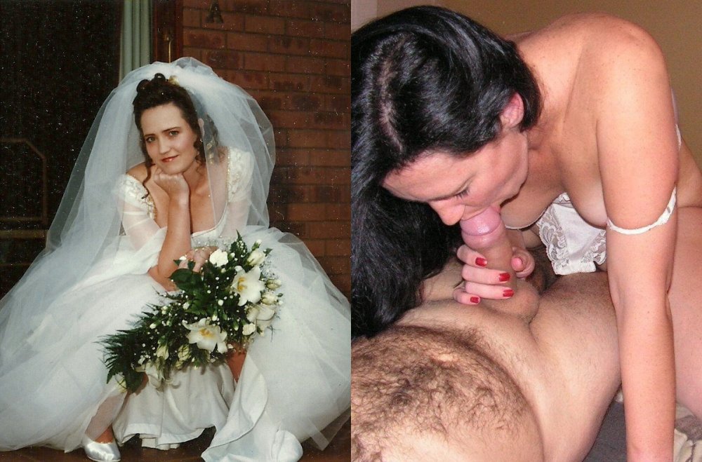 Naked bride on a wedding night