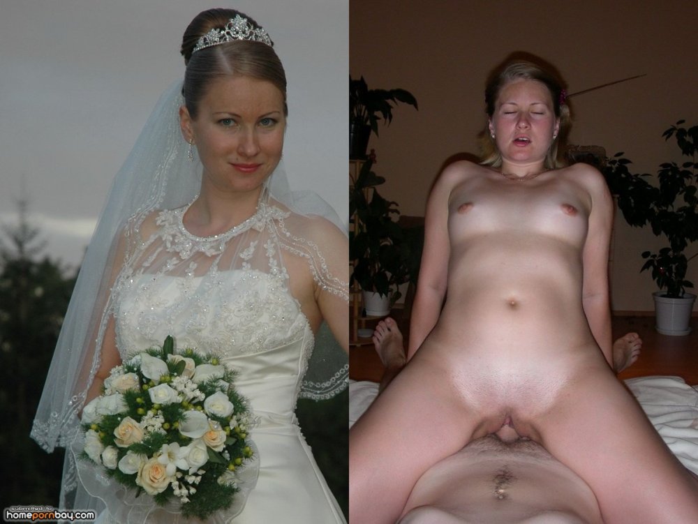 Naked brides after the wedding