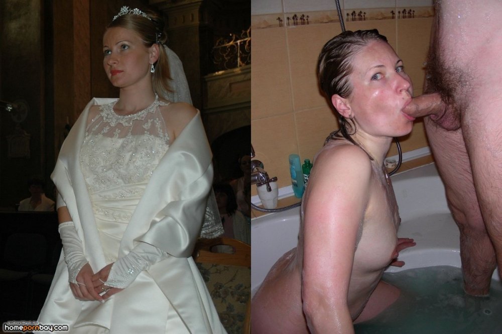 Naked brides after the wedding