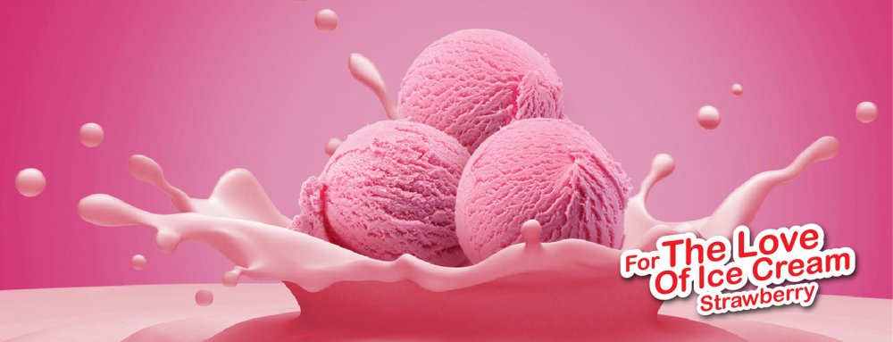 Ball ice cream advertising