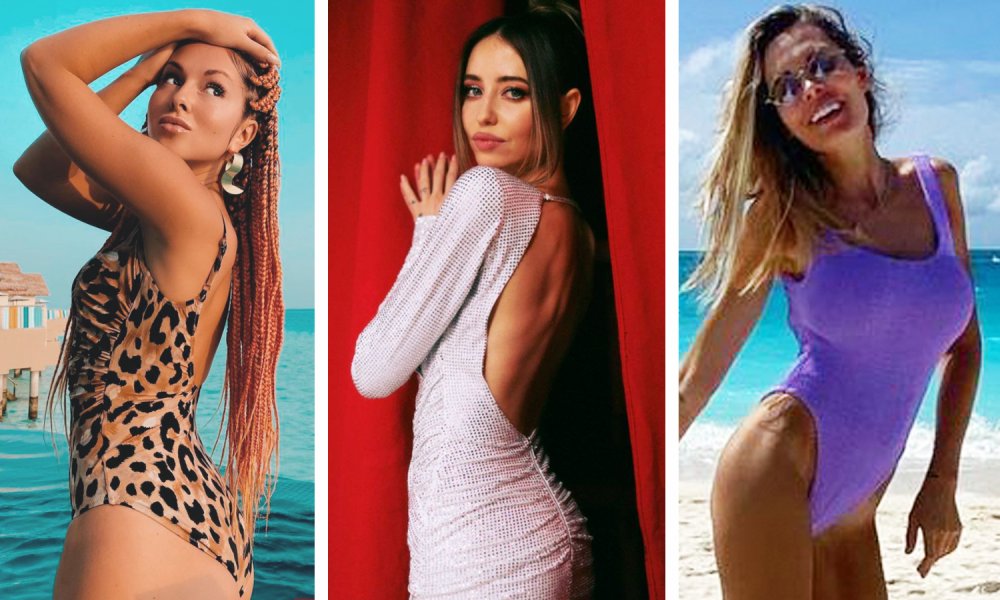 Actress Marina Denisova in a swimsuit