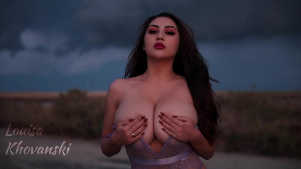 Louisa khovanski is completely naked