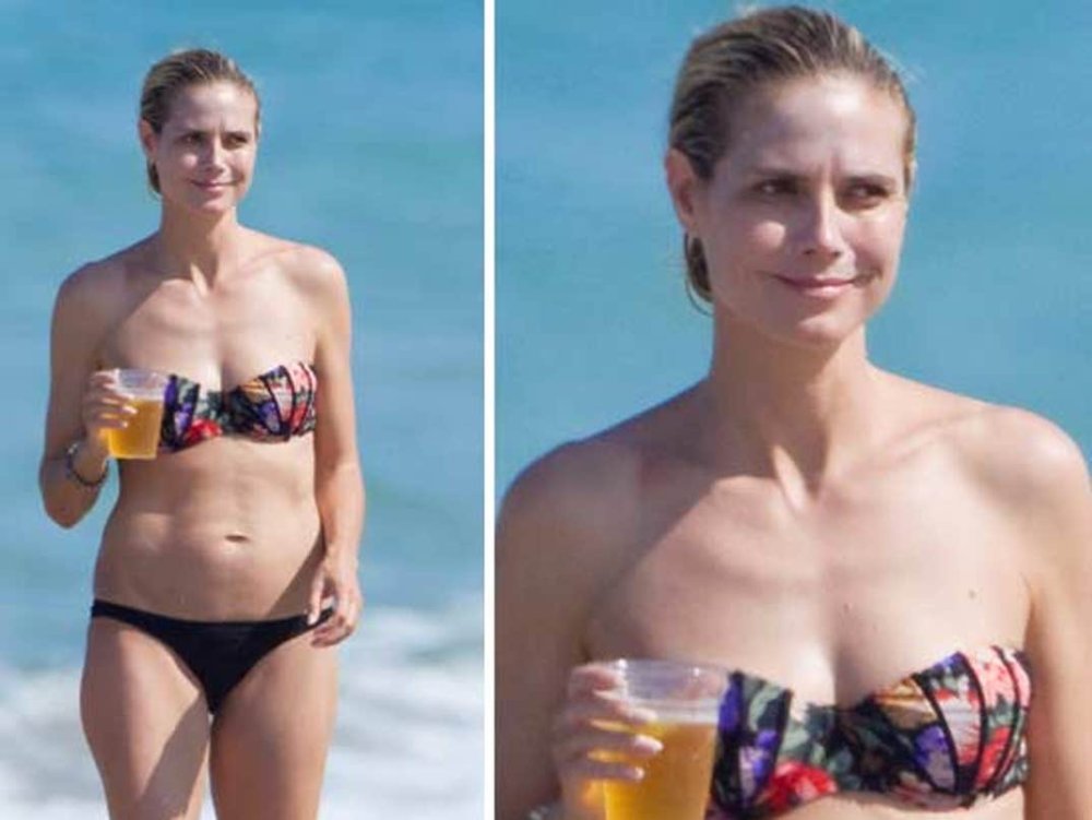 Хайди Клум позирует топлес