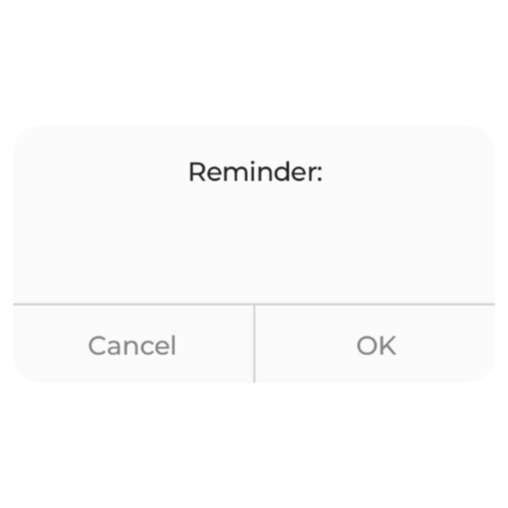 IPhone reminder