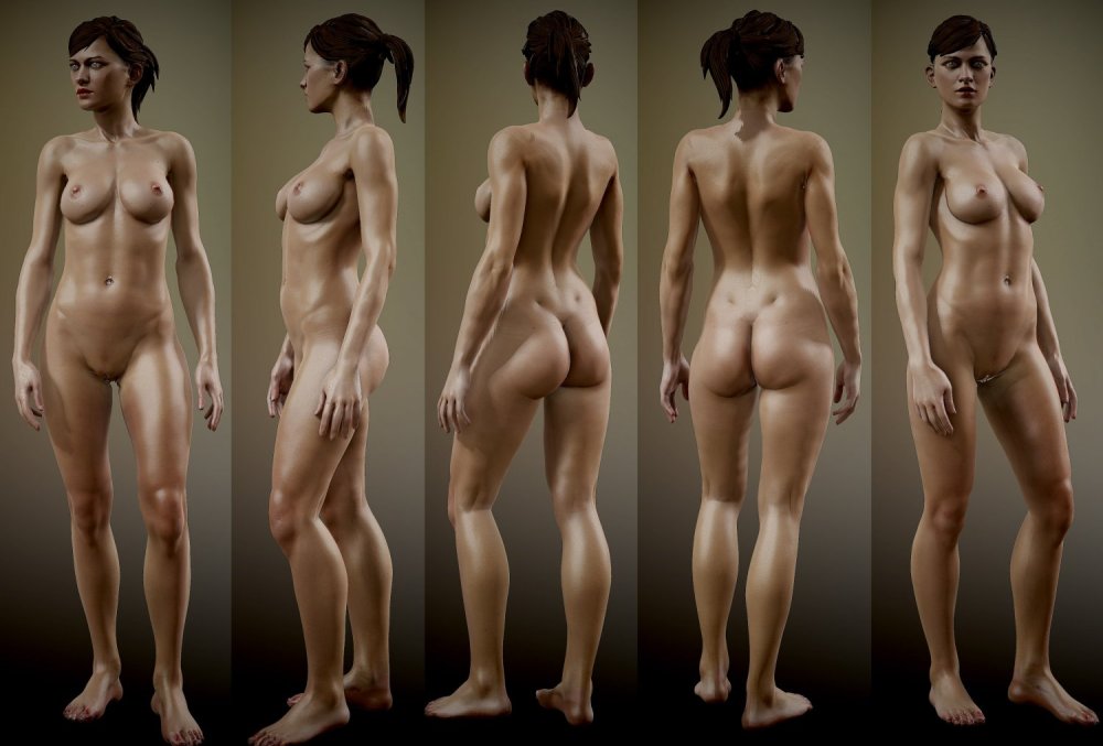 Naked women from different angles