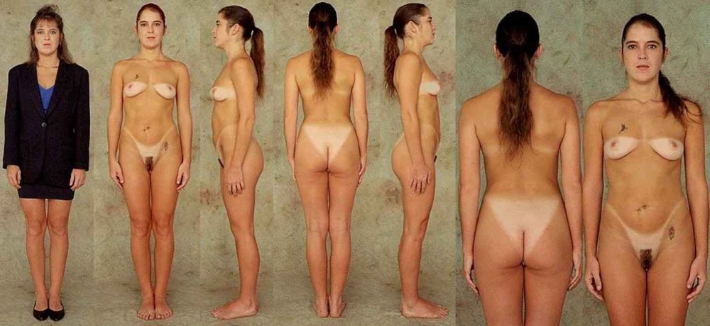 Different figures of naked women