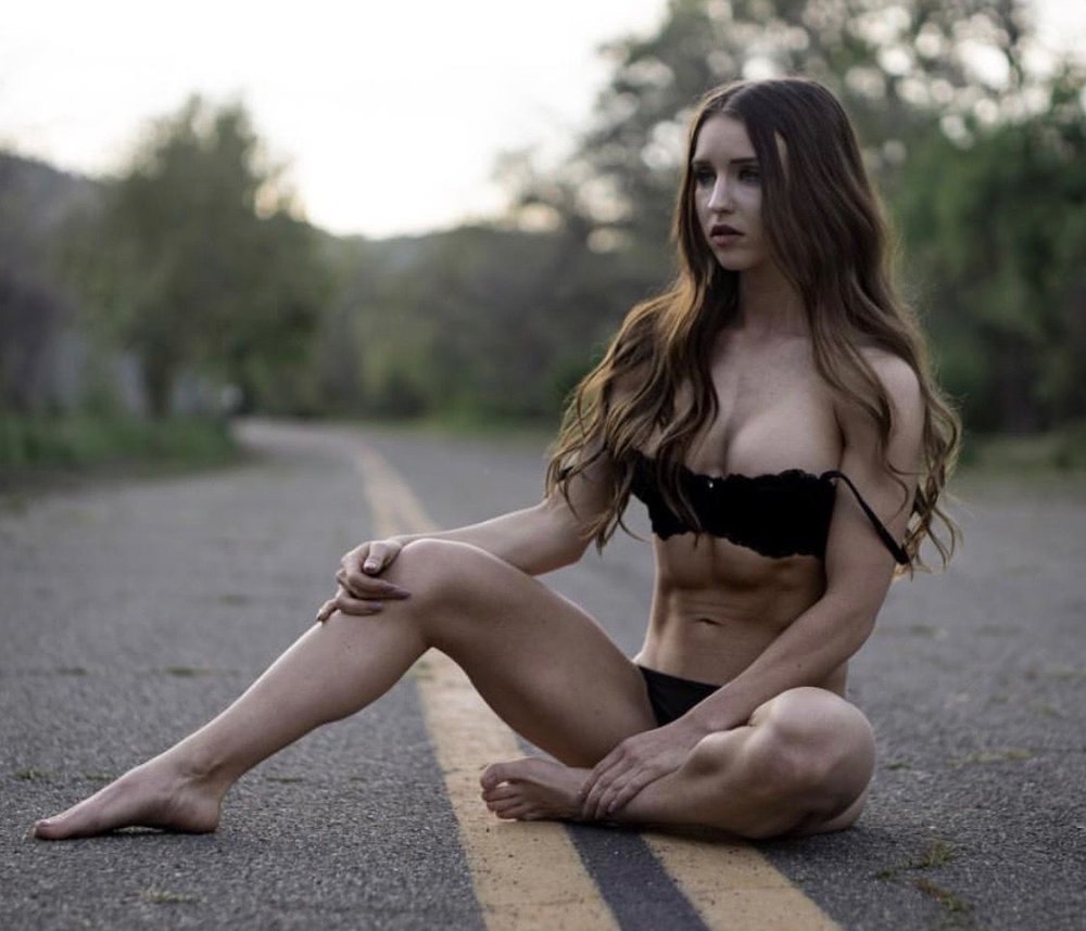 Briinic model in a swimsuit