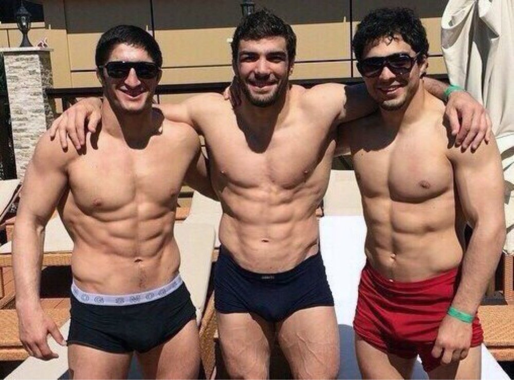 Dagestanis on the beach