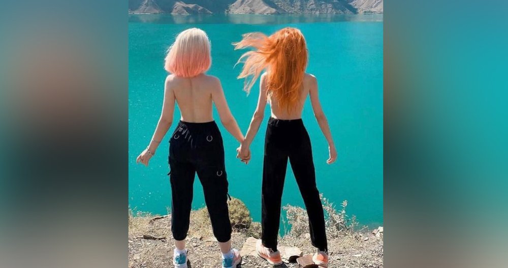 Tourists in Dagestan