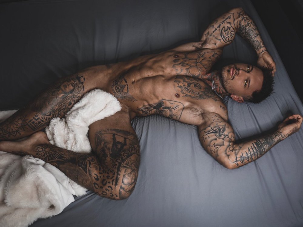 Sammy Hanratti in a swimsuit