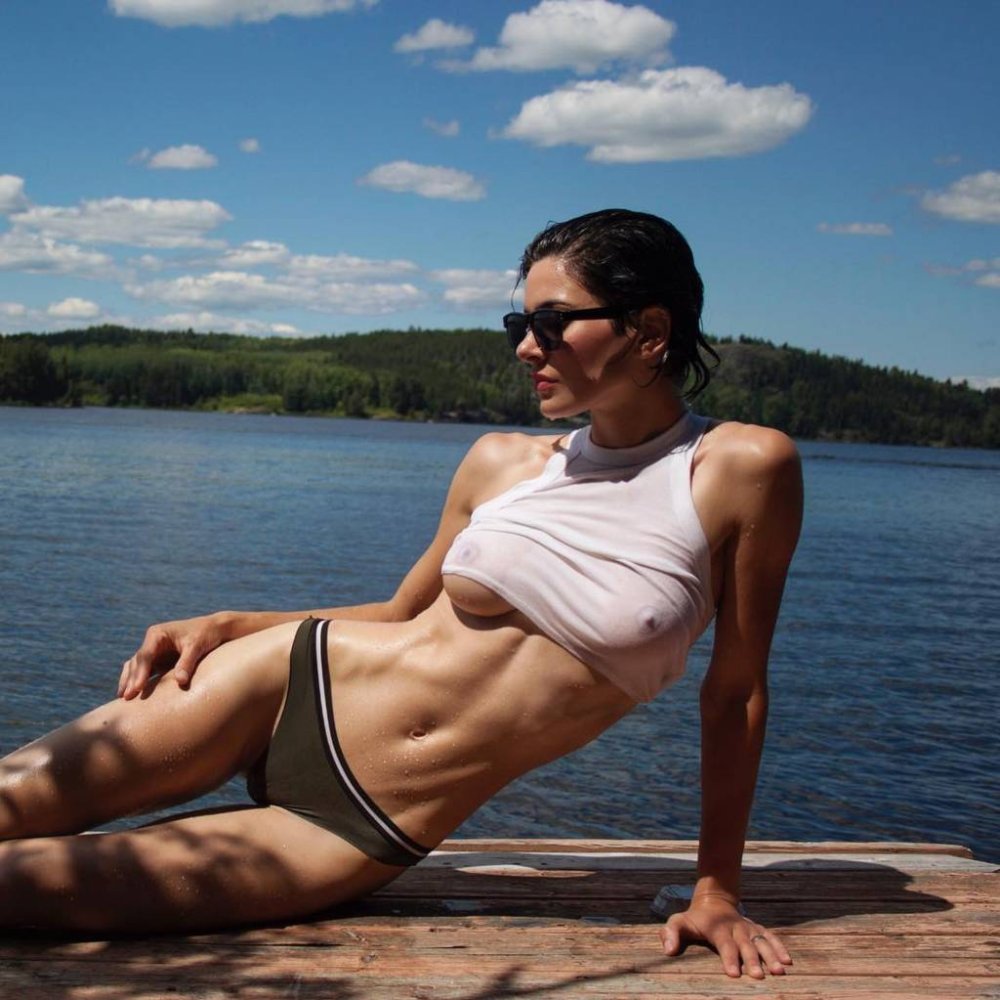 Haley-Marie Coppin in the shower