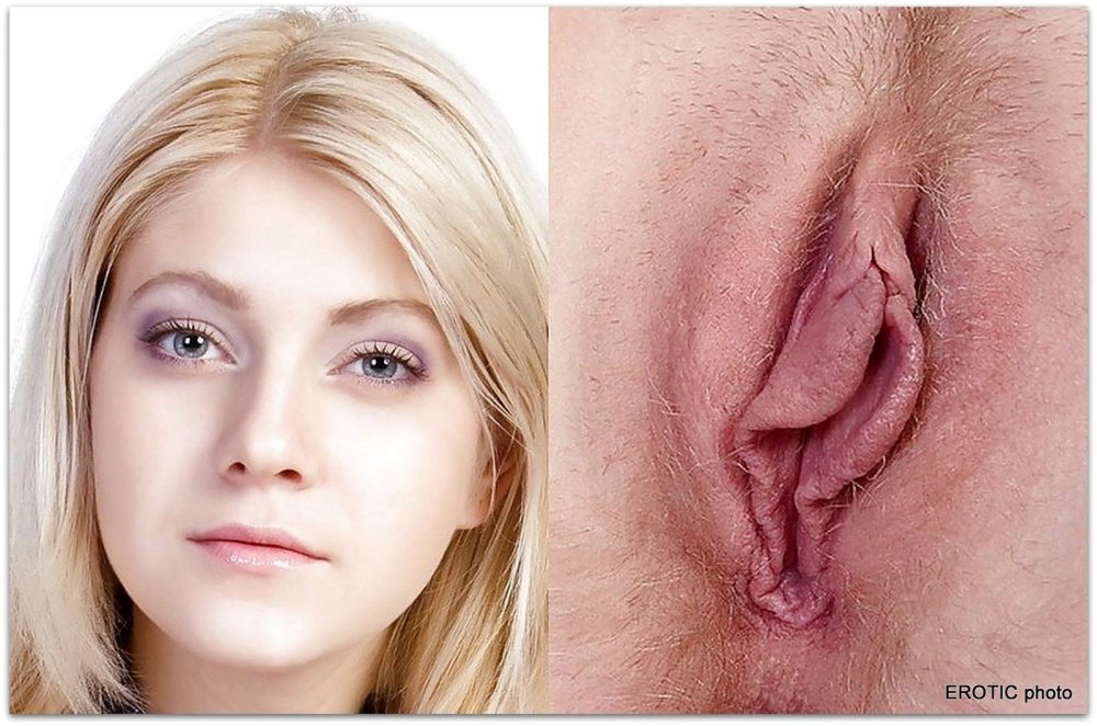 Female faces and vagina