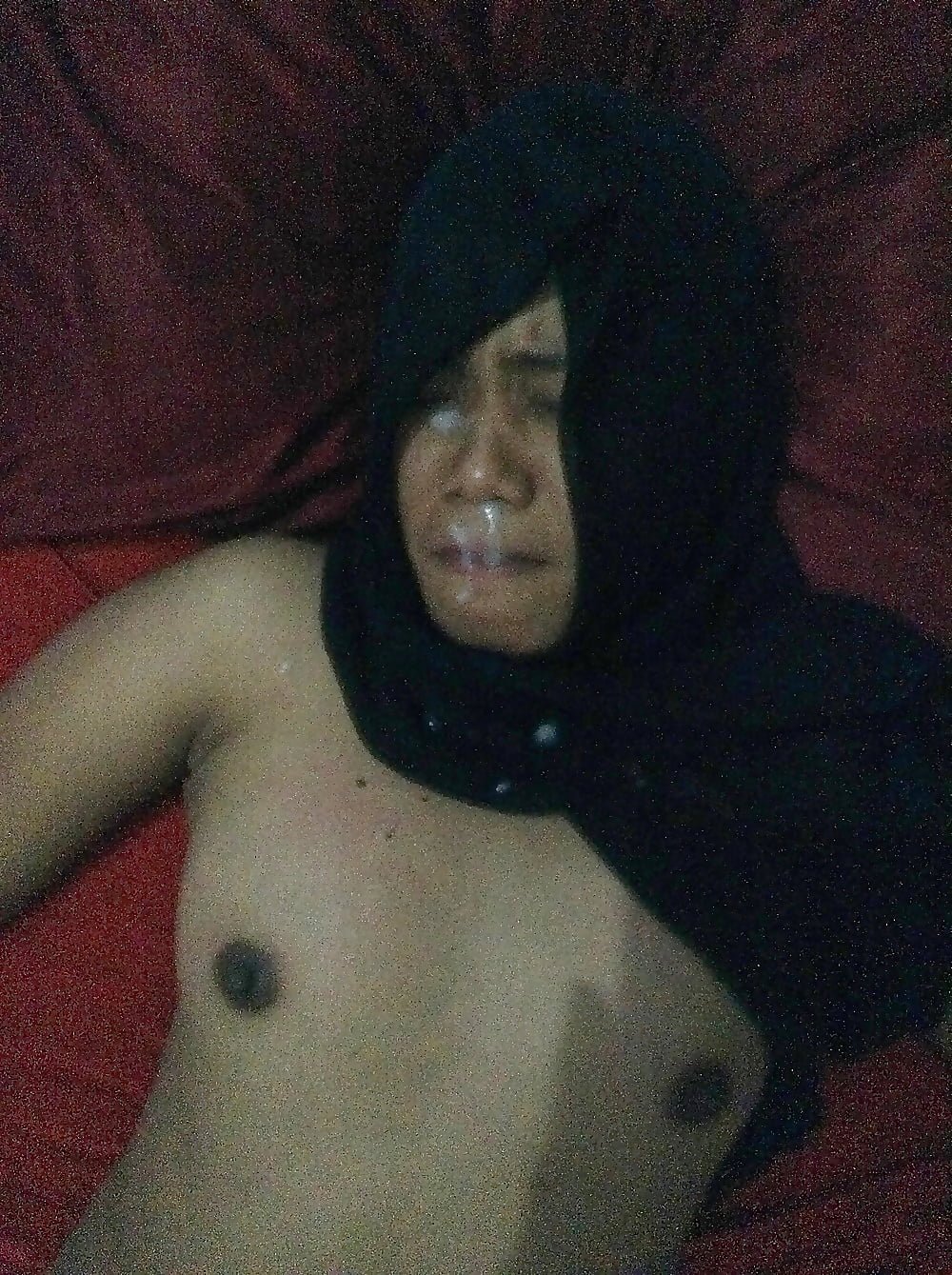 Indonesia hijab school boobs