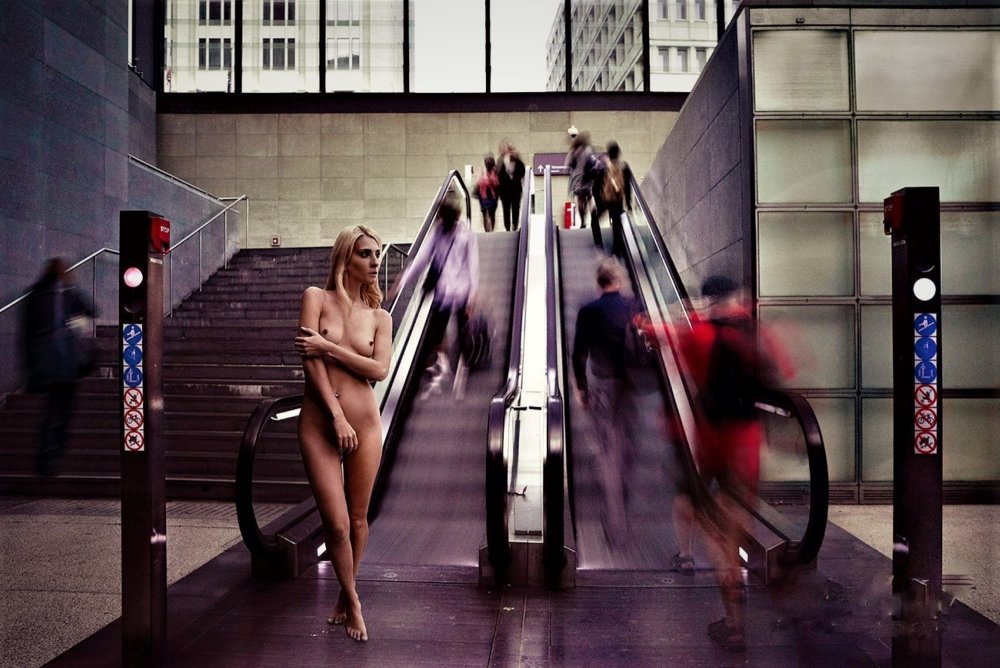 Girls are exposed in public